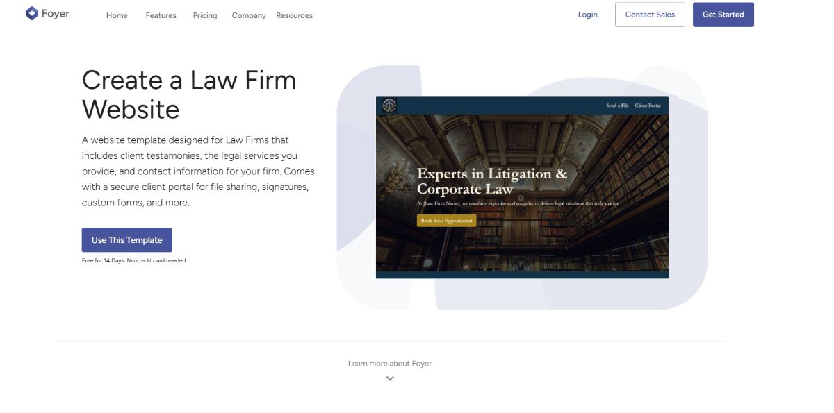 Creating a Law Firm Website and Client Portal with Foyer