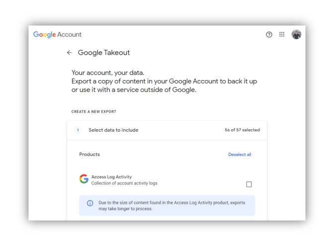 Using Google Takeout to backup Google Drive