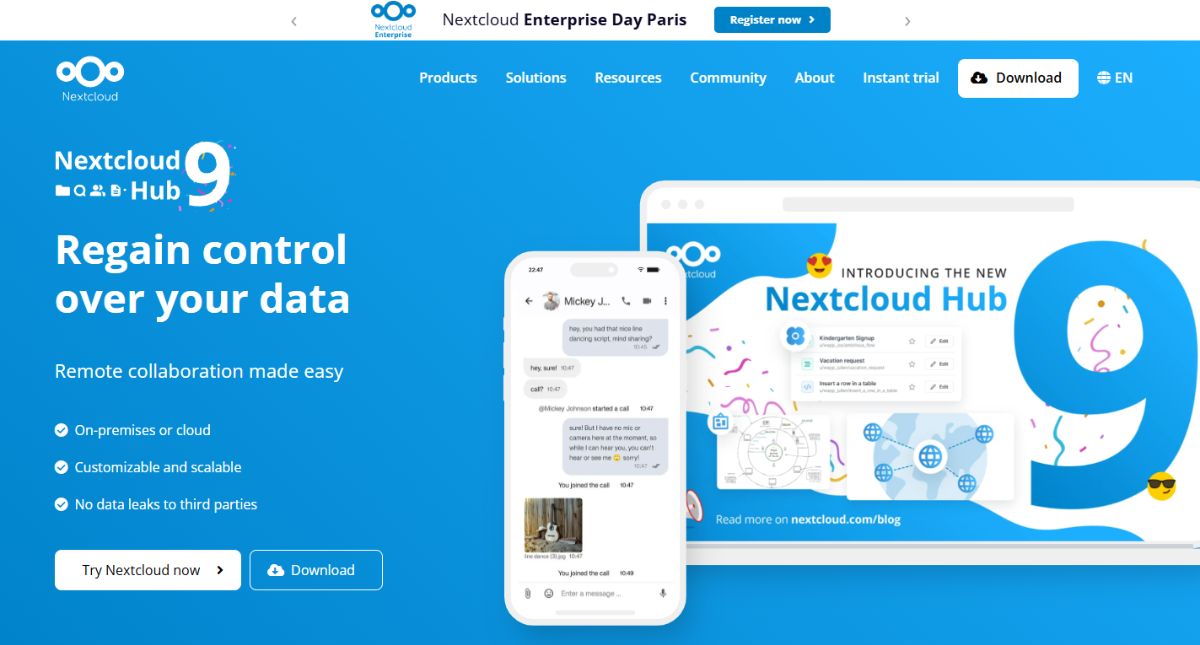 Nextcloud Open Source File Sharing Software