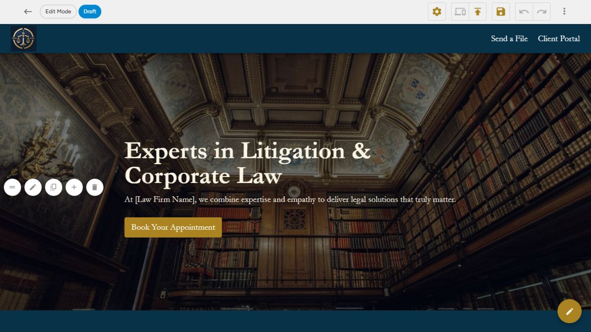 Customizing the Foyer Law Firm Website Template