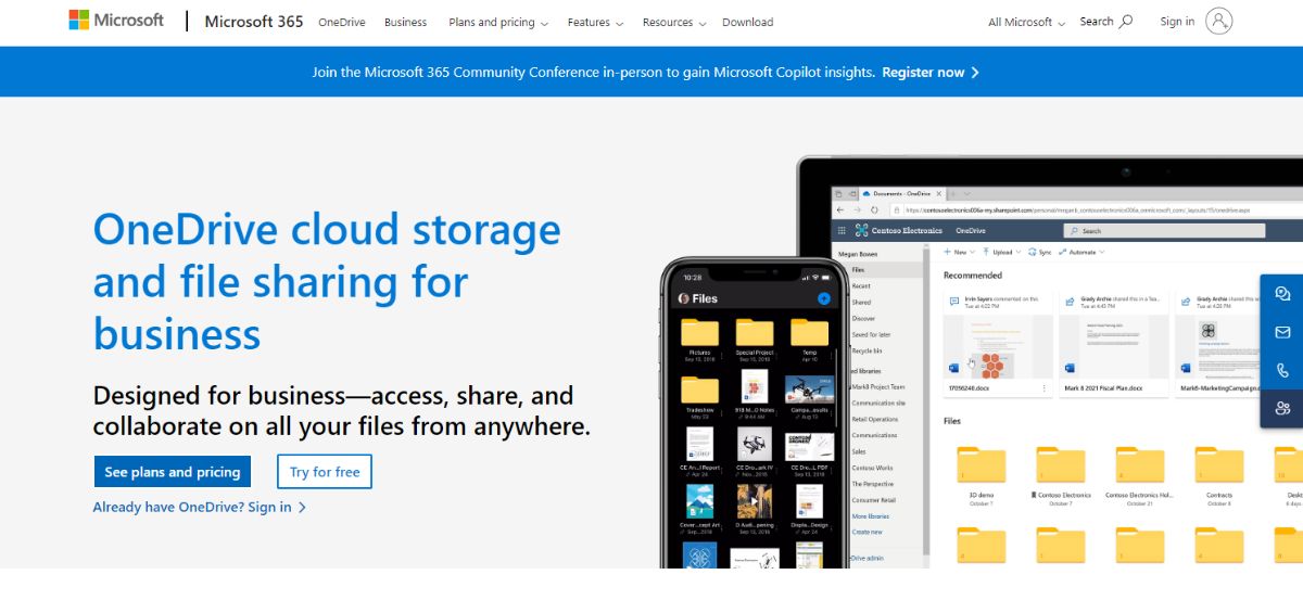 OneDrive Business a Citrix ShareFile Alternative