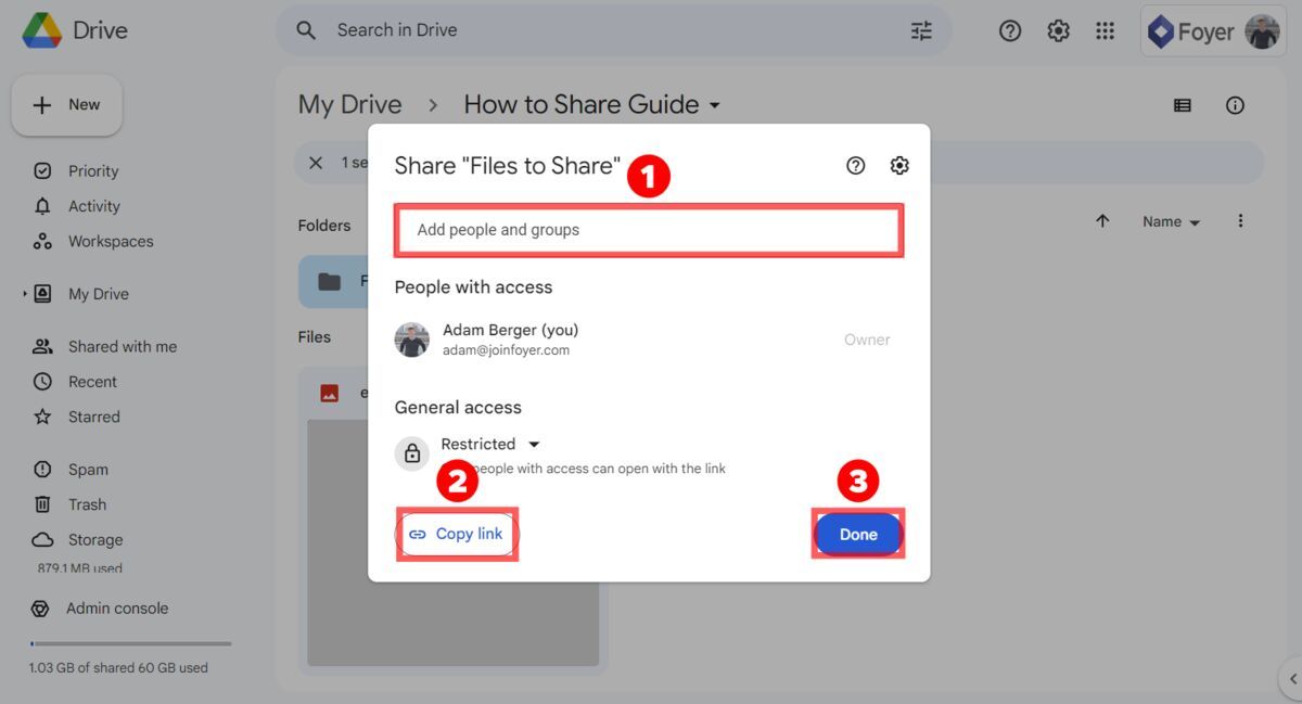 Configuring Permissions to Share With Clients in Google Drive