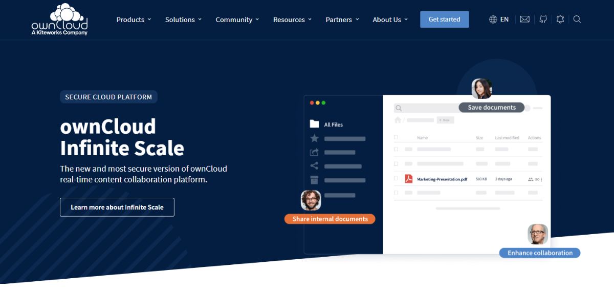 ownCloud Open Source Secure File Sharing Software