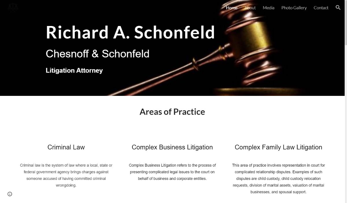 Google Sites Example for Lawyers