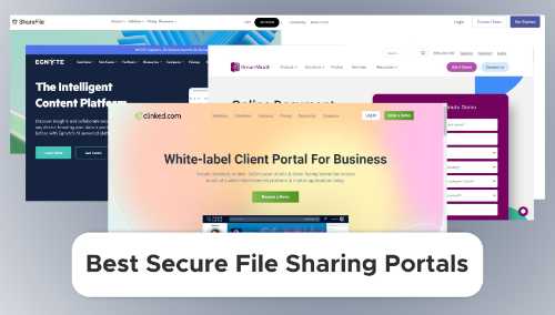 Top 5 Best Secure File Sharing Portal Software [For 2024]